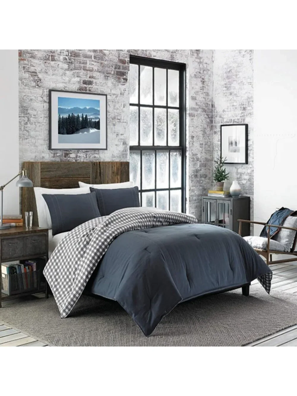 Cozy Twin Reversible Comforter Set with Sham - Soft, Stylish Bedding for All